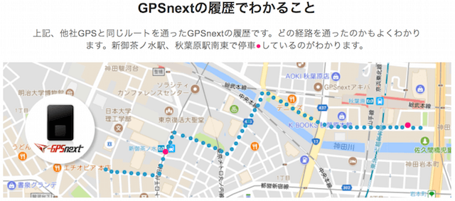 GPSnextの公式サイトの説明